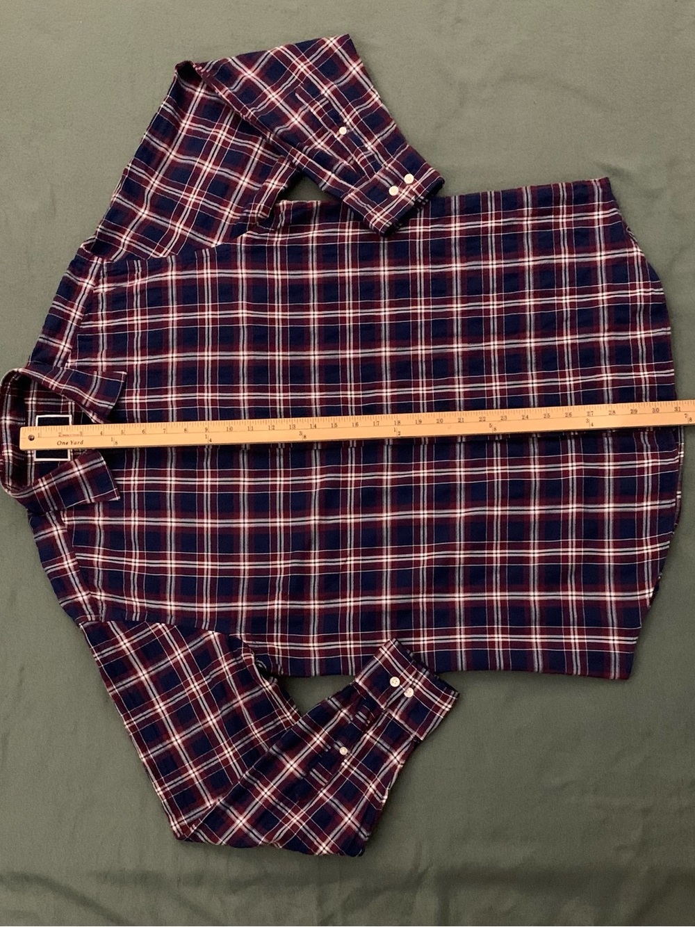 CHARLES TYRWHITT LS Classic Fit All Cotton Flannel Shirt - Picture 6 of 7